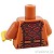 LEGO レゴ アクセサリー トルソー(ローブ ダークオレンジ・ダークレッド トリム) パーツ 部品 後ろ画像