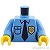 LEGO レゴ アクセサリー トルソー(ポリス・ミディアムブルー シャツ・ゴールドバッジ) パーツ 部品