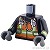 LEGO レゴ アクセサリー トルソー（ファイア ベスト オレンジ・リフレクティブ/ラジオ）  パーツ 部品 正面画像