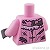 LEGO レゴ アクセサリー トルソー(ネグリジェ ブライトピンク・トーン/リプト) パーツ 部品 後ろ画像