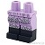 LEGO レゴ アクセサリー レッグ（ラベンダー・シルバー スクイグリー/ブーツ ブラック）  パーツ 部品