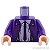 LEGO レゴ アクセサリー トルソー（ジャケット ダークパープル・ネクタイ/サスペンダー） パーツ 部品 正面画像