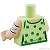 LEGO レゴ アクセサリー トルソー(タンクトップ イエローウイッシュグリーン・シャムロック/包帯) パーツ 部品 後ろ画像