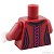LEGO レゴ アクセサリー トルソー（ドレス ボディス ダークレッド・ブラックトリム/レース/マゼンタパネル） パーツ 部品 後ろ画像