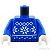 LEGO レゴ アクセサリー トルソー（フェアアイルセーター/ブルー・スノーフレーク） パーツ 部品 正面画像