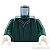LEGO レゴ アクセサリー トルソー(ローブ ダークグリーン) パーツ 部品 正面画像