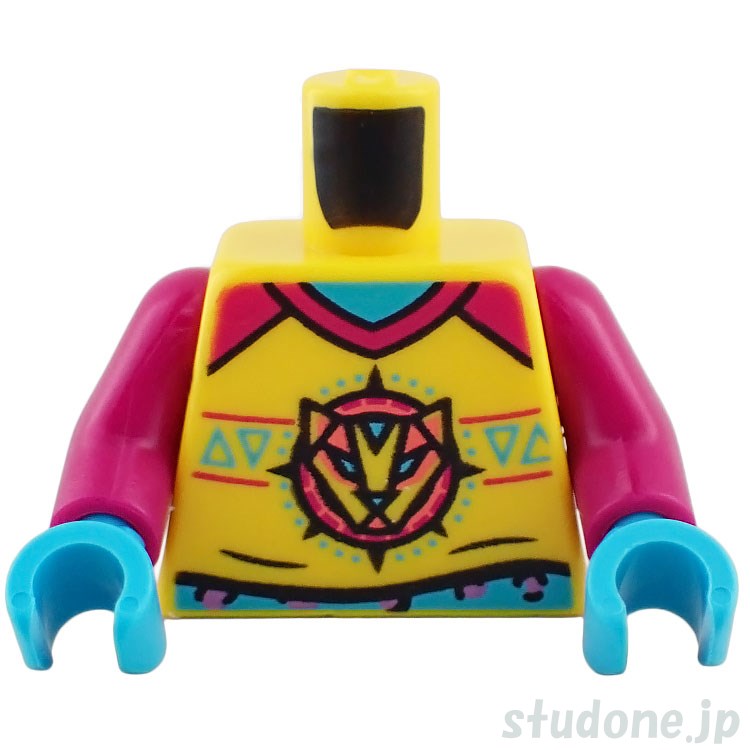 LEGO レゴ アクセサリー トルソー（レオパード） パーツ 部品 正面画像
