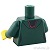 LEGO レゴ アクセサリー トルソー(ローブ ダークグリーン/ブライトグリーン・トリム ブラック/ゴールド) パーツ 部品 後ろ画像