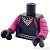 LEGO レゴ アクセサリー トルソー(マイム・Batman) パーツ 部品 正面画像