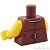 LEGO レゴ アクセサリー トルソー(パイレーツ ベスト・シャツ ストライプ) パーツ 部品 後ろ画像