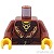 LEGO レゴ アクセサリー トルソー（ローブ レディッシュブラウン・サッシュ/ペンダント） パーツ 部品 正面画像