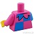 LEGO レゴ アクセサリー トルソー（ジェスター・ダークピンク/ダークアジュール） パーツ 部品 後ろ画像