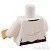 LEGO レゴ アクセサリー トルソー（シャツ ホワイト・5ボタン/サッシュ） パーツ 部品 後ろ画像
