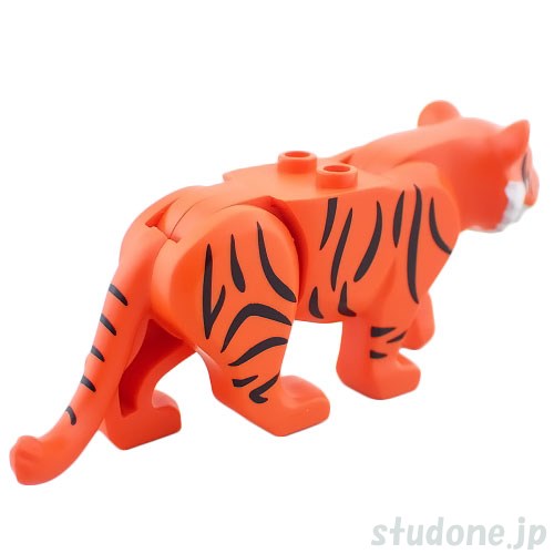 LEGO レゴ アクセサリー タイガー（レディッシュブラウンオレンジ） パーツ 部品 後ろ画像