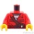 LEGO レゴ アクセサリー トルソー(ジャケット レッド・プリズン シャツ/レザー ポーチ) パーツ 部品 正面画像