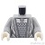 LEGO レゴ アクセサリー トルソー(ドレス ライトブルーイッシュグレー・ペンダント/ハート パターン) パーツ 部品 正面画像