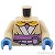 LEGO レゴ アクセサリー トルソー(ローブ タン・ホワイトトリム/ケープ/ベルト) パーツ 部品 正面画像