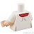 LEGO レゴ アクセサリー トルソー(Tシャツ ホワイト・スカーフ レッド) パーツ 部品 後ろ画像