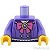 LEGO レゴ アクセサリー トルソー(セーラー ブルーバイオレット・リボン) パーツ 部品 正面画像