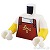 LEGO レゴ アクセサリー トルソー(エプロン レディッシュブラウン・lu) パーツ 部品 正面画像