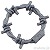 LEGO レゴ アクセサリー 武器パーツ ワイヤーコイル（フラットシルバー） 部品
