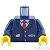 LEGO レゴ アクセサリー トルソー(トレイン ジャケット ダークブルー・ネクタイ レッド/ポケット 紙 ペン) パーツ 部品