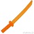 LEGO レゴ アクセサリー 武器パーツ 日本刀・四角柄(トランスオレンジ) 部品