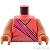 LEGO レゴ アクセサリー トルソー(サリー コーラル・サッシュ ダークピンク) パーツ 部品 正面画像