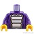 LEGO レゴ アクセサリー トルソー（マーチングバンドユニフォーム ダークパープル・ゴールド フィリグリー） パーツ 部品 正面画像