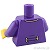 LEGO レゴ アクセサリー トルソー（マーチングバンドユニフォーム ダークパープル・ゴールド フィリグリー） パーツ 部品 後ろ画像
