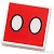LEGO レゴ プリントパーツ 1x1タイル(ミッキーマウス パンツ 2ボタン) 部品