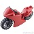 LEGO レゴ アクセサリー スポーツバイク（ダークレッド・ホイール フラットシルバー） パーツ 部品