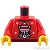 LEGO レゴ アクセサリー トルソー(フェアアイルセーター レッド・ヘリコプター/キャット) パーツ 部品 正面画像
