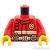 LEGO レゴ アクセサリー トルソー(ファイア ジャケット レッド・ユーティリティベルト/ラジオ) パーツ 部品 正面画像