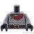 LEGO レゴ アクセサリー トルソー(シルバー アーマー/チェーンメイル・ケープ レッド/ファルコン) パーツ 部品 正面画像