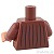 LEGO レゴ アクセサリー トルソー(カーディガン レディッシュブラウン・2ポケット) パーツ 部品 後ろ画像