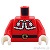 LEGO レゴ アクセサリー トルソー(ドレス レッド・ファー トリム/タッセル) パーツ 部品 正面画像