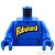 LEGO レゴ アクセサリー トルソー(パーカー ブルー・Fabuland) パーツ 部品 正面画像