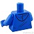 LEGO レゴ アクセサリー トルソー(パーカー ブルー・Fabuland) パーツ 部品 後ろ画像