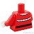 LEGO レゴ アクセサリー トルソー(ドレス レッド・ファー トリム/タッセル) パーツ 部品 後ろ画像