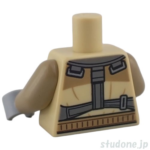 LEGO レゴ アクセサリー トルソー(ジャケット タン・パオ sw0798s) パーツ 部品 後ろ画像