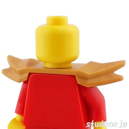 LEGO レゴ アクセサリー ショルダー アーマー・ダブル フラップ(パールゴールド) パーツ 部品 正面画像