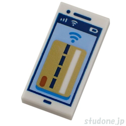 LEGO レゴ プリントパーツ 1x2タイル(スマートフォン・デビット/ゴールド クレジット カード) 部品