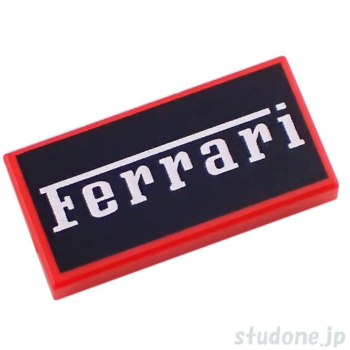 LEGO レゴ プリントパーツ 1x2タイル(Ferrari) 部品