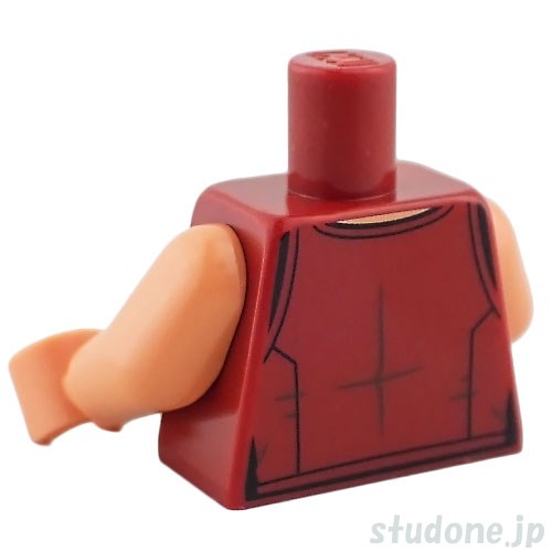 LEGO レゴ アクセサリー トルソー(ルフィ・op016) パーツ 部品 正面画像