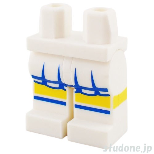 LEGO レゴ アクセサリー レッグ(スカート ホワイト・イエロー ライン) パーツ 部品