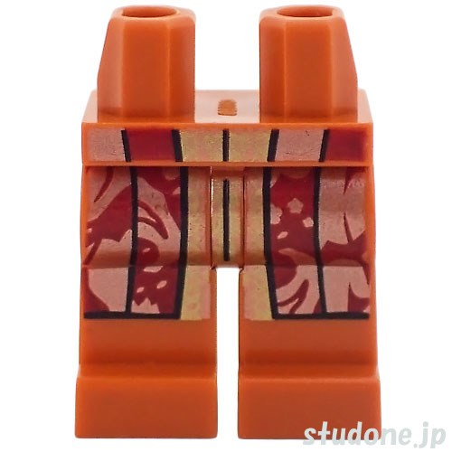 LEGO レゴ アクセサリー レッグ（ダークオレンジ・ローブ エンド カッパー/ダークレッド・ゴールド トリム） パーツ 部品