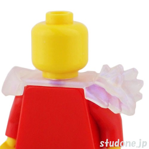 LEGO レゴ アクセサリー ショルダーアーマー・クリスタル(サテントランスクリア) パーツ 部品 正面画像