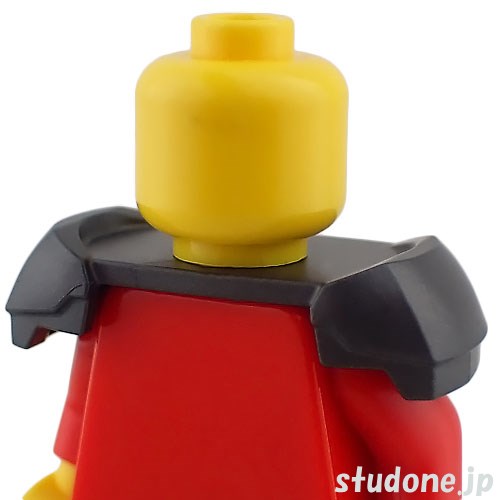 LEGO レゴ アクセサリー ショルダーパッド・ステップ バック2スタッド(パールダークグレー) パーツ 部品 正面画像