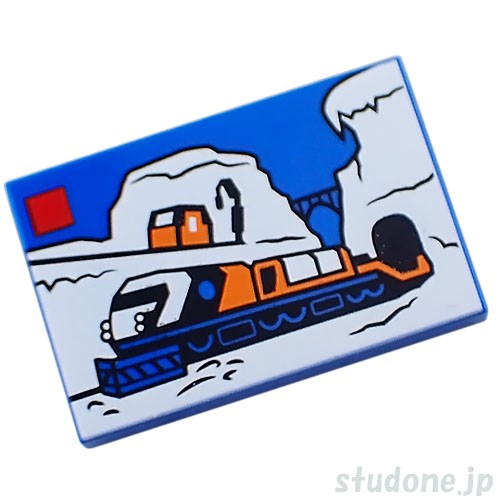 LEGO レゴ プリントパーツ 2x3タイル(City Set 60470Box・エクスプローラー トレイン) 部品